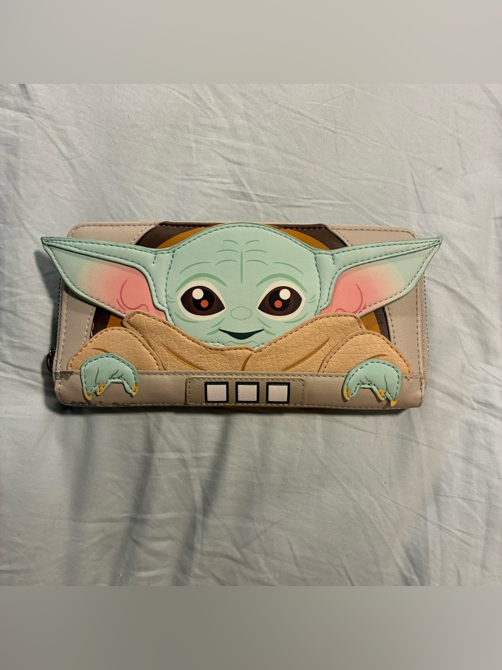 Loungefly Star Wars Pale Pink Wallet with Yellow Accents